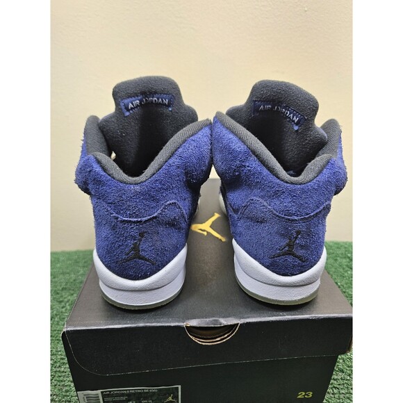 Size 7Y 8.5W - Air Jordan 5 Retro SE GS Midnight Navy FN5452-400 Georgetown - Picture 3 of 14